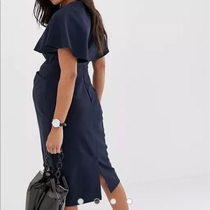 Brand new navy midi dress (maternity)